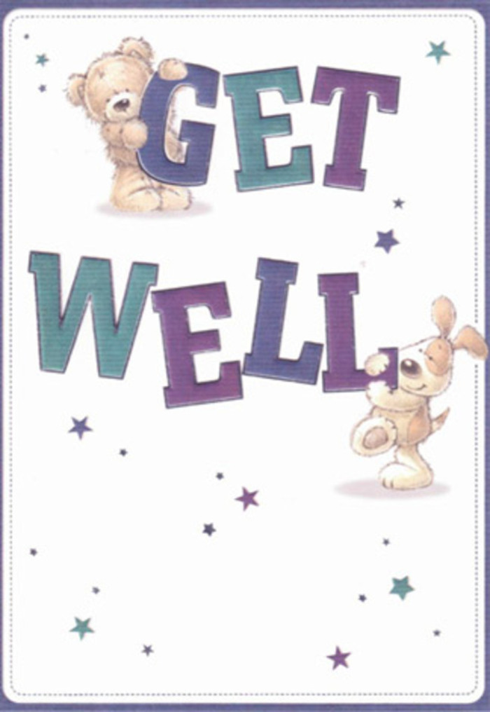 There's a spirit of joyful recovery woven into every detail of this illustrated get well card, so evocative of the tender gestures extended throughout Mottingham. A huggable bear, whose fur is so artistically rendered it seems soft to the touch, perches atop the energetic 'GET'-its colours a rich fusion of purple and oceanic teal. At the base of the composition, a sweet puppy, ears floppy and eyes shining, leans comfortably against the word 'WELL,' their friendship radiating encouragement. The playful, oversized lettering jumps out against a fresh, pale canvas, creating a lively contrast reminiscent of freshly picked bouquets from local markets near Mottingham station. Scattered sparkling stars in violet and sapphire hues lend airiness and promise, echoing the optimism found in sending a card or gift from Flowers Mottingham. Every flourish of fur and star feels meaningful, echoing the way a skilled florist crafts a bespoke arrangement-intentionally, beautifully, with comfort in mind. This card is the perfect mate to a sympathy or get well bouquet, offering reassurance and genuine warmth to anyone healing in the heart of SE9.